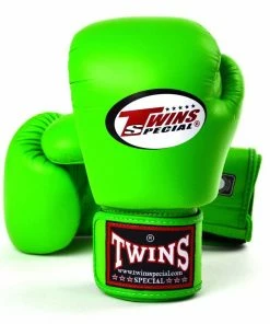 Brands BGVL3 Twins Lime Green Velcro Boxing Gloves