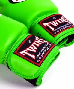 Brands BGVL3 Twins Lime Green Velcro Boxing Gloves