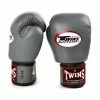 BGVL3 Twins Grey Velcro Boxing Gloves