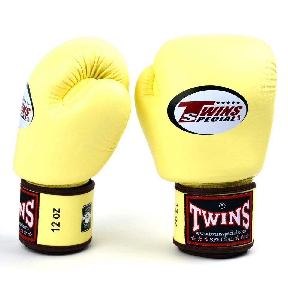 Brands BGVL3 Twins Vanilla Velcro Boxing Gloves