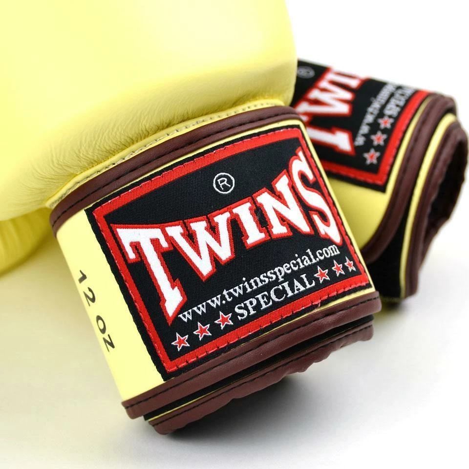 Brands BGVL3 Twins Vanilla Velcro Boxing Gloves