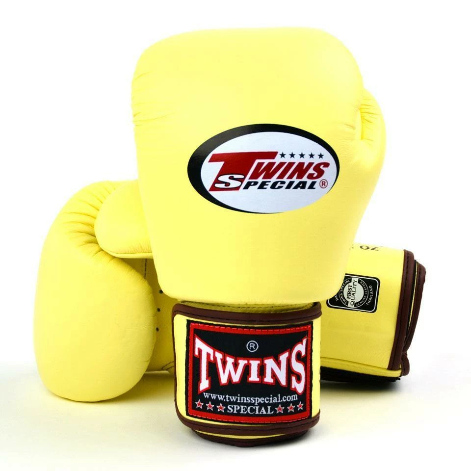 Brands BGVL3 Twins Vanilla Velcro Boxing Gloves