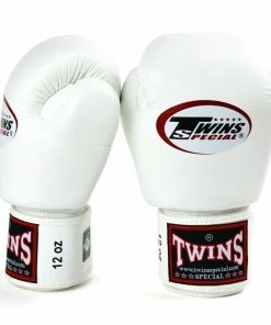 BGVL3 Twins White Velcro Boxing Gloves