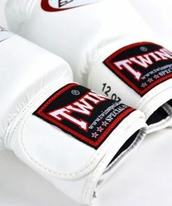 BGVL3 Twins White Velcro Boxing Gloves