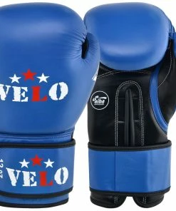 VELO AIBA Approved Competition Boxing Gloves Blue