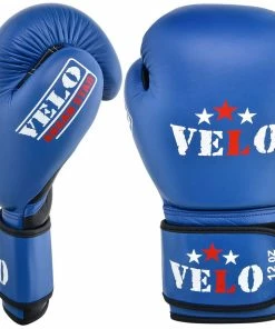 VELO AIBA Approved Competition Boxing Gloves Blue