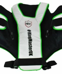 RingMaster Sports Body Protectors Genuine Leather One Size Green And White