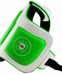 RingMaster Sports Body Protectors Genuine Leather One Size Green And White