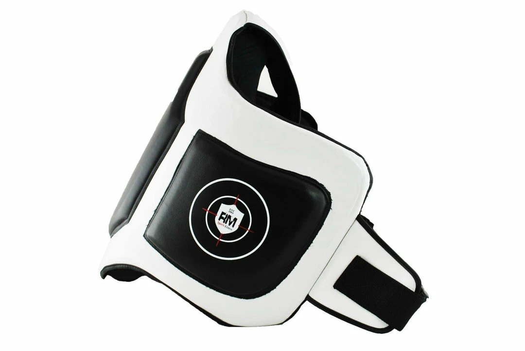 Training RingMaster Sports Body Protectors Genuine Leather One Size Black And White