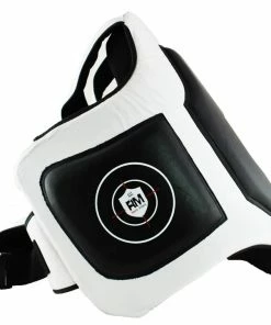 Training RingMaster Sports Body Protectors Genuine Leather One Size Black And White