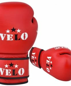 VELO AIBA Approved Competition Boxing Gloves Red