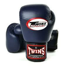 Brands BGVL3 Twins Navy Blue Velcro Boxing Gloves