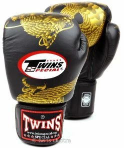 Twins Black-Gold Dragon Boxing Gloves Brands