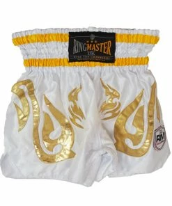 RingMaster Sports Thai Kickboxing Shorts White