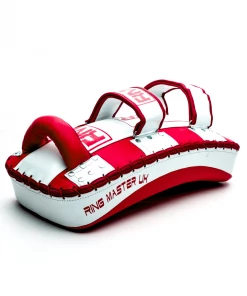 RingMaster Sports Arm Pads Genuine Leather One Size Red And White (Single Item)
