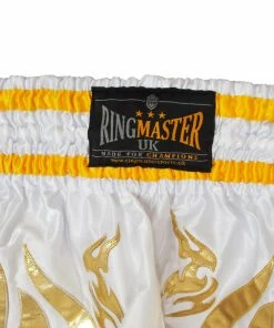 RingMaster Sports Thai Kickboxing Shorts White