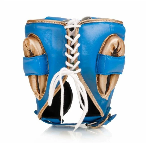RingMaster Sports Fly Knight X Blue/Gold Head Guards