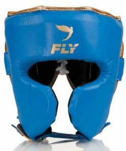 RingMaster Sports Fly Knight X Blue/Gold Head Guards