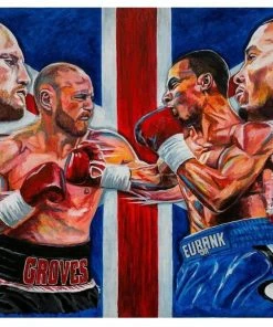 Pattrick Killian **Poster Art** Groves V Eubank From Original Painting Print Poster By Patrick J. Killian