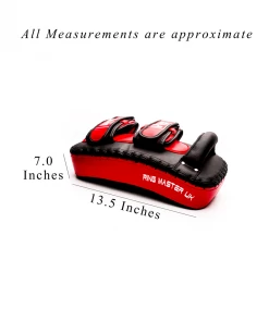 RingMaster Sports Arm Pads Synthetic Leather One Size Black And Red (Single Item) Kickboxing