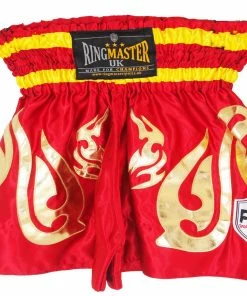 RingMaster Sports Thai Kickboxing Shorts Red