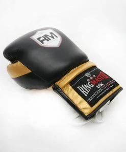 RingMaster Sports Sparring Boxing Gloves PS1.0 Series Black And Gold