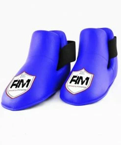 RingMaster Sports Kids Semi Contact Point Foot Protector Taekwondo Kickboxing Blue