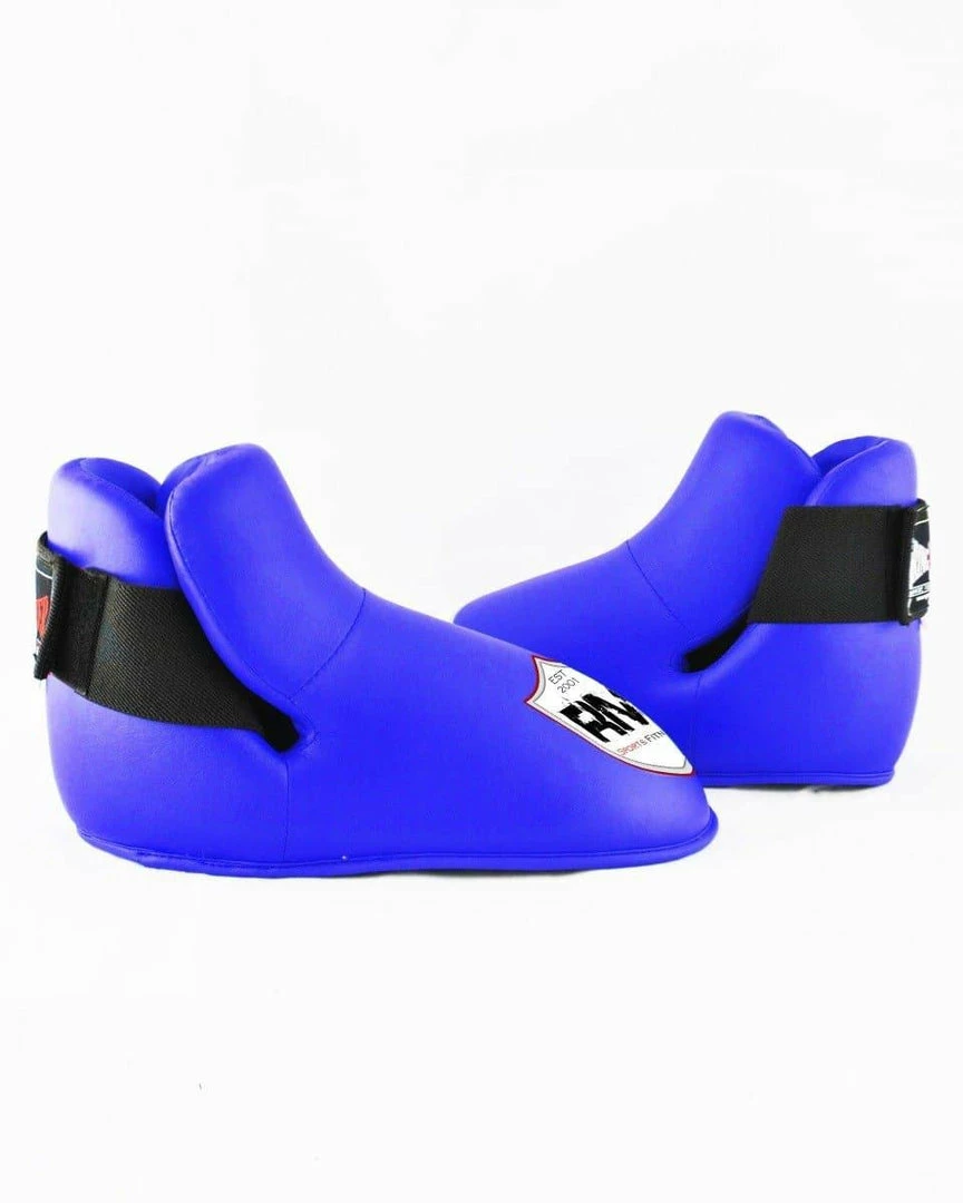 RingMaster Sports Kids Semi Contact Point Foot Protector Taekwondo Kickboxing Blue