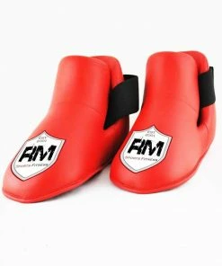 RingMaster Sports Kids Semi Contact Point Foot Protector Taekwondo Kickboxing Red