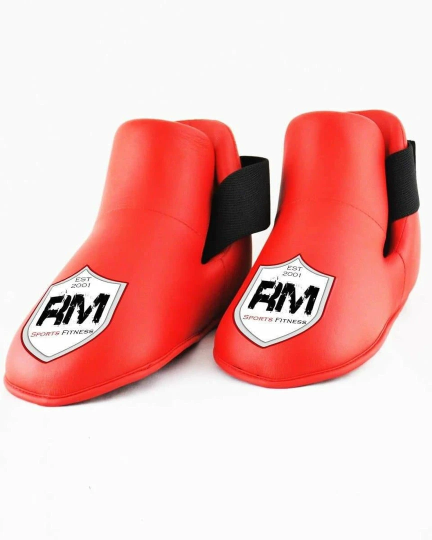 RingMaster Sports Kids Semi Contact Point Foot Protector Taekwondo Kickboxing Red