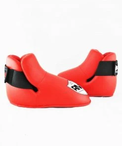 RingMaster Sports Kids Semi Contact Point Foot Protector Taekwondo Kickboxing Red