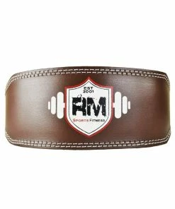 Fitness RingMaster Sports Genuine Leather Power Weight Lifting Gym Belt
