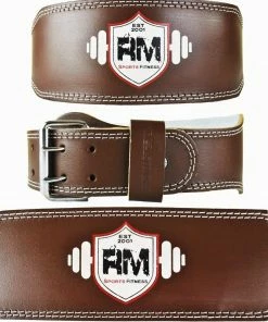 Fitness RingMaster Sports Genuine Leather Power Weight Lifting Gym Belt