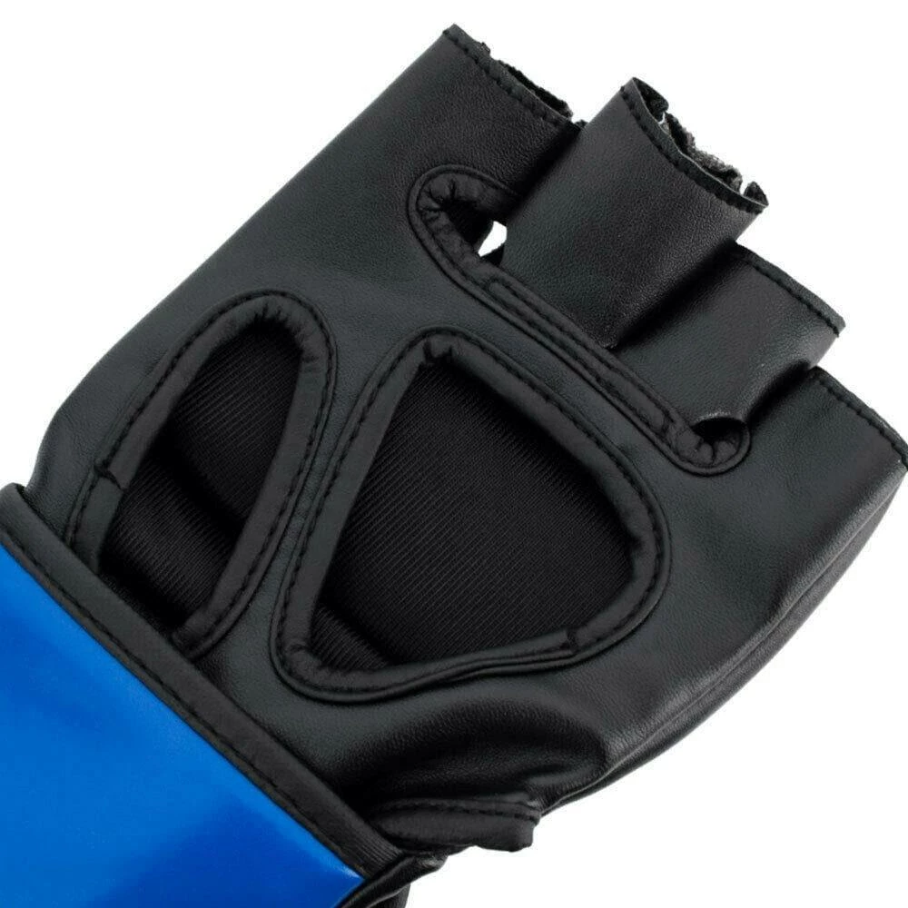 MMA UFC Ultimate Kombat Contender Fighting/Boxing Training Open Palm Gloves 5oz Blue