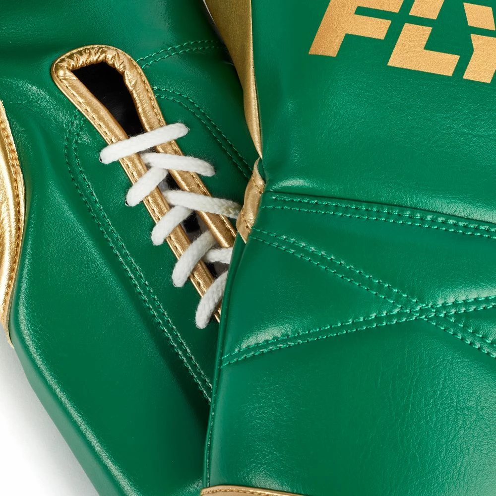 RingMaster Sports Boxing Fly Superlace X Green/Gold