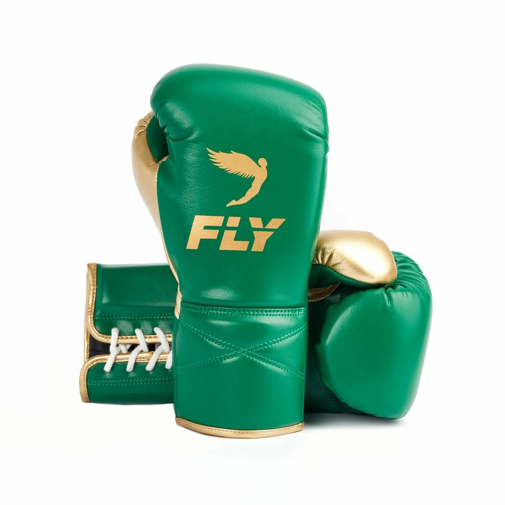 RingMaster Sports Boxing Fly Superlace X Green/Gold