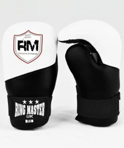 RingMaster Sports Kids Semi Contact Point Gloves Taekwondo Kickboxing Black