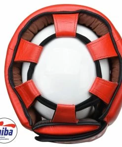 VELO AIBA Approved Competition Headguard Red Boxing