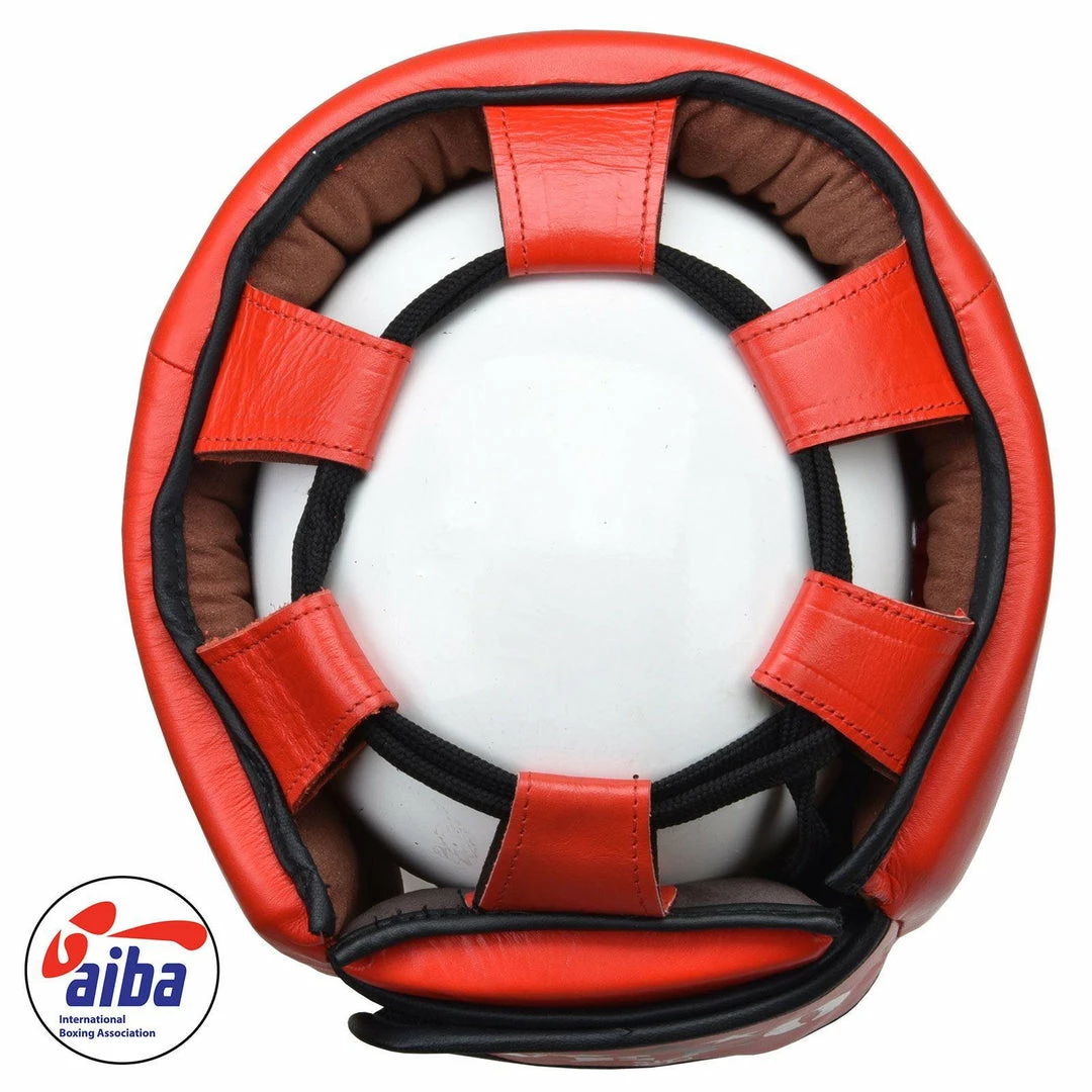 VELO AIBA Approved Competition Headguard Red Boxing